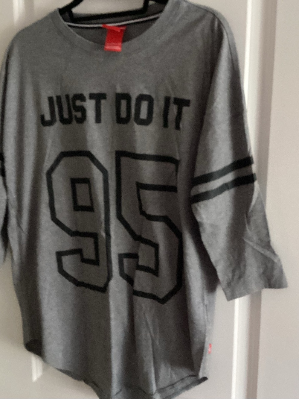 Nike Gray 'Just Do It' 95 Long Sleeve Tee